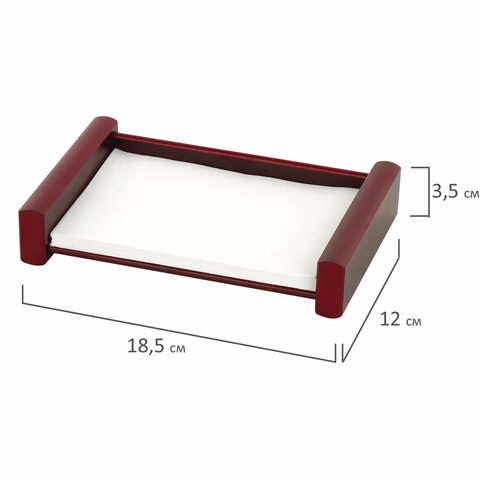 Набор подарочный настольный BESTAR "Platon" из дерева, 11 предметов, цвет "красное дерево", 236373