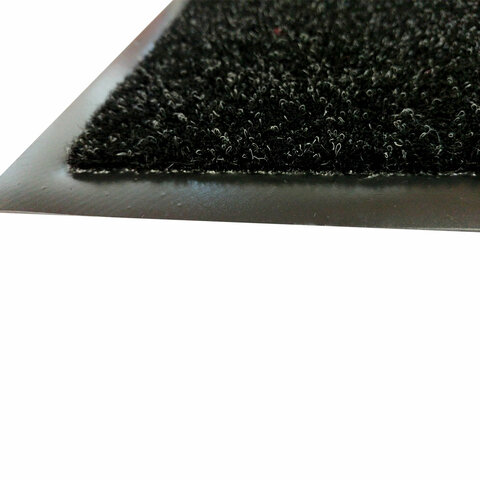 Коврик придверный 60х90 см, ЧЕРНЫЙ, влаго-грязезащитный, 600 г/м2, плотный, PRIMILA (ПРИМИЛА) LOFT, 701048