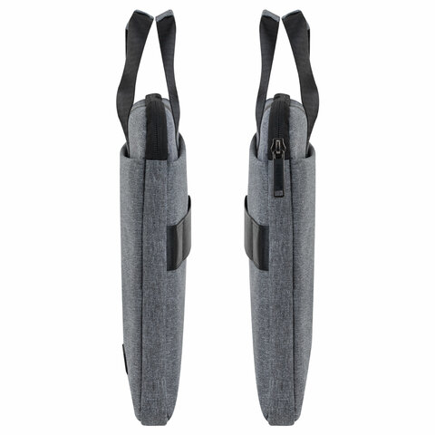 Сумка портфель HEIKKI ULTRA (ХЕЙКИ) с отд. для ноутбука 15,6", Dusky, темно-серая, 28х39х3 см, 272608