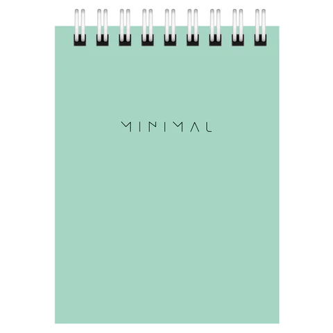 Блокнот МАЛЫЙ ФОРМАТ А7, 75х105 мм, 40 л., гребень, картон, клетка, BRAUBERG "Minimal Pastel", 116431