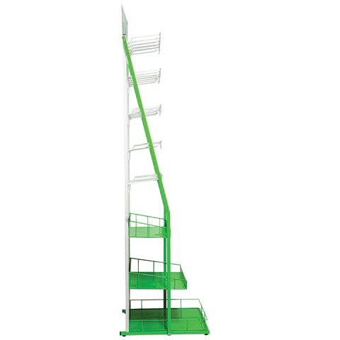 Стойка для размещения товара напольная BRAUBERG KIDS, 205x60x50 см, 25 крючков, 3 полки, 506321