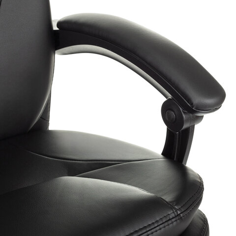 Кресло офисное CH-868N-BF, синхромеханизм, подставка для ног, экокожа, черное, 2018358