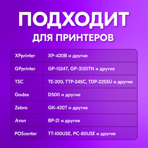 Этикетка ТермоЭко (30х20 мм), 2000 этикеток в ролике, КОМПЛЕКТ 7 шт., светостойкость до 2 месяцев, 880960
