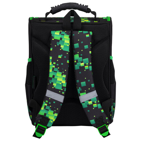 Ранец ПИФАГОР BASIC, 1 отделение, 3 кармана, эргономичная спинка, "Offline", 35х28х18 см, 273139