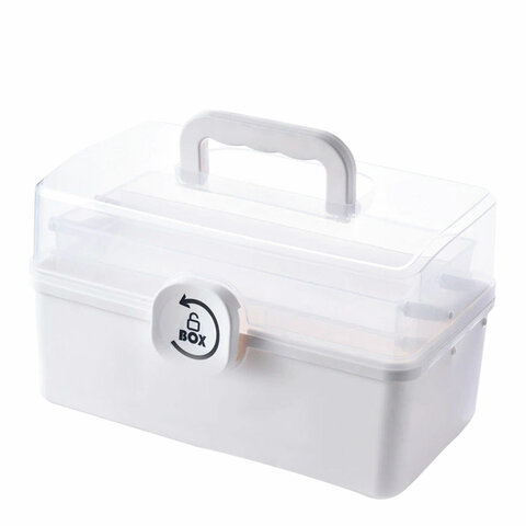 Аптечка домашняя органайзер для хранения универсальный размер MAXI 34,2х21,9х22,6 см, DASWERK (ДАСВЕРК), 608475