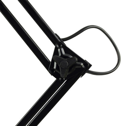 Настольная лампа светильник Дельта + на подставке, ЛЮМИНЕСЦЕНТНАЯ, цоколь 2G7, 11 Вт, чёрный