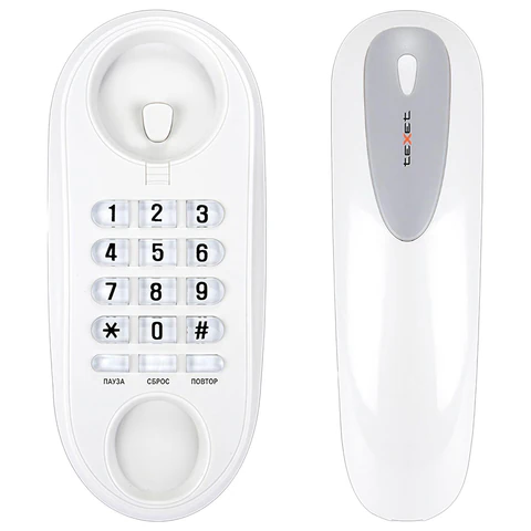 Телефон TEXET TX-236, тональный / импульсный режим, повтор, серый, 125840