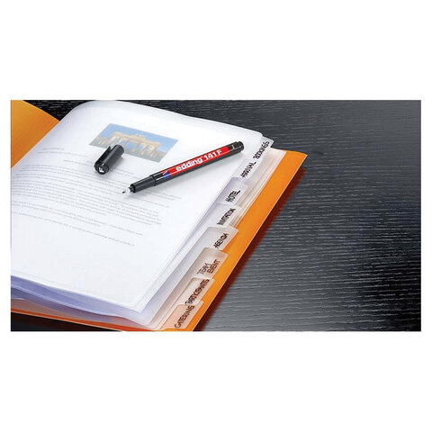 Маркер перманентный для любой гладкой поверхности EDDING 141, ЧЕРНЫЙ, 0,6 мм, пластиковый наконечник, E-141/1