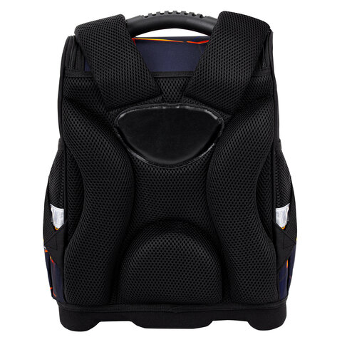 Ранец ЮНЛАНДИЯ WISE, 1 отделение, 3 кармана, устойчивое дно, Volcano split, 37х29х15 см, 273162