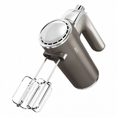 Миксер BQ (БИ-КЬЮ) MX420, 500 Вт, 5 скоростей, 2 венчика, 2 крюка для теста, серый, 86193215