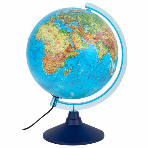 Глобус интерактивный + очки VR физический / политический Globen, 25 см, с подсветкой, INT12500284