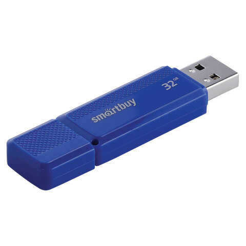 Флеш-диск 32 GB, SMARTBUY Dock, USB 2.0, синий, SB32GBDK-B