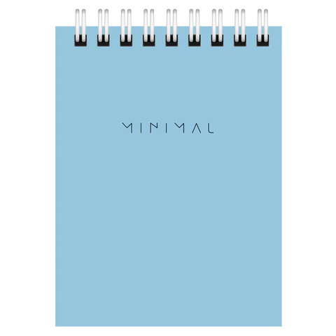 Блокнот МАЛЫЙ ФОРМАТ А7, 75х105 мм, 40 л., гребень, картон, клетка, BRAUBERG "Minimal Pastel", 116431