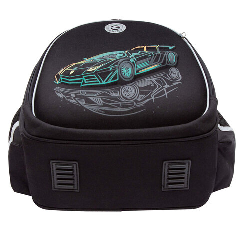 Ранец GRIZZLY анатомическая спинка, c бейджем, для мальчиков, "THE COOLEST", 36х28х20 см, RAz-587-9/1