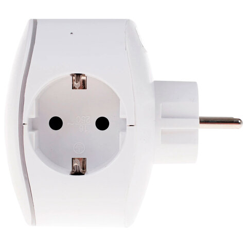 Сетевой разветвитель ЭРА SP-3e 3 розетки + 2 USB, с заземлением, со шторками, 16 А, белый, SP-3e-USB-2A