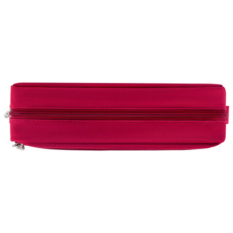 Пенал мягкий BRAUBERG, 2 отделения, ассорти 3 цвета, "Basic", 19х9х4 см, дисплей, 273611