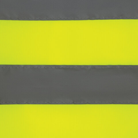 Жилет сигнальный, 2 светоотражающие полосы, ЛИМОННЫЙ, XL (52-54), ГРАНДМАСТЕР, 610840