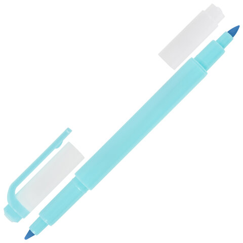 Набор текстовыделителей двусторонних 6 ПАСТЕЛЬНЫХ ЦВЕТОВ, BRAUBERG "TWIN PASTEL", линия 1-5 мм, 152518