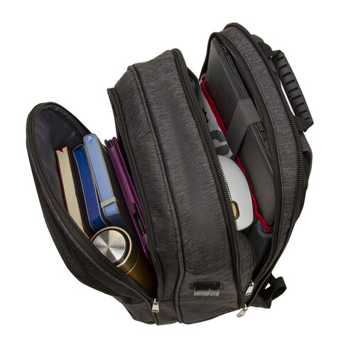 Рюкзак BRAUBERG FUNCTIONAL с отделением для ноутбука, 3 отделения, USB-порт, "Progress", 48х14х34 см, 229873