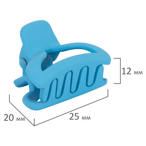 Крабы для волос НАБОР 6 шт., 2,5 см, soft touch, АССОРТИ, MONTE VITA (МОНТЕ ВИТА), 457029