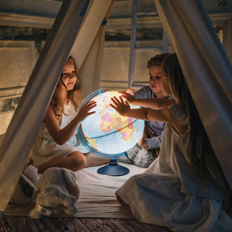 Глобус политический GLOBEN "Классик Евро", 25 см, с подсветкой, Ке012500190