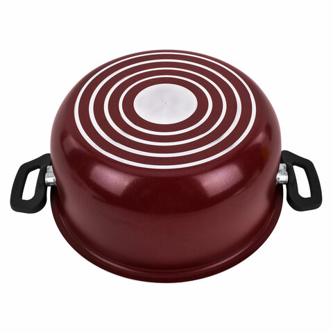 Кастрюля 3,5 л с крышкой 22 см, антипригарное покрытие, удобные ручки, SCOVO "Expert", СЭ-007