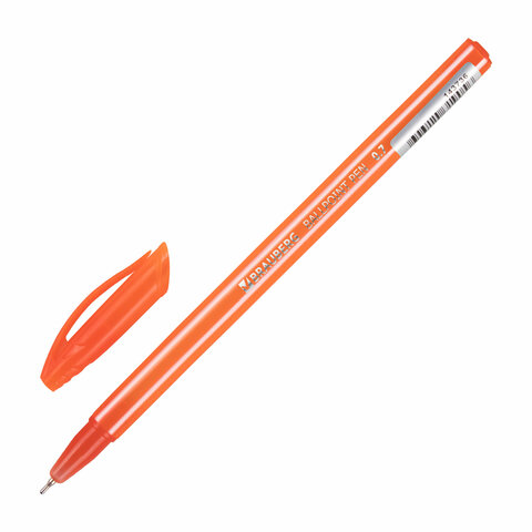 Ручка шариковая масляная BRAUBERG STRIPES, СИНЯЯ, корпус ассорти, узел 0,7 мм, линия письма 0,35 мм, 143736