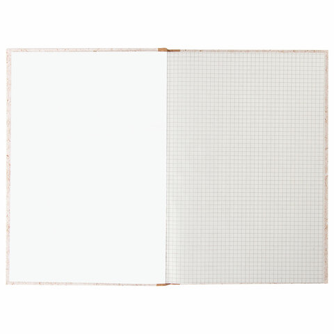 Книга учета 96 л., клетка, твердая, крафт, типографский блок, А4 200х290 мм, STAFF, 126500