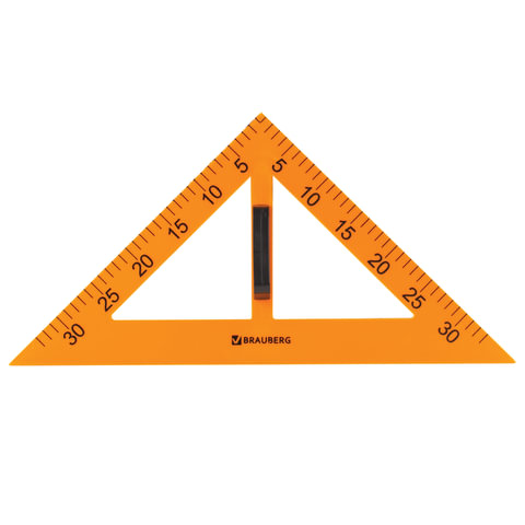 Набор чертежный для классной доски (2 треугольника, транспортир, циркуль, линейка 100 см), BRAUBERG, 210383