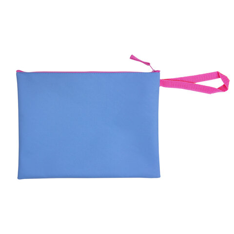 Папка для тетрадей BRAUBERG, А4, 1 отделение, полиэстер, на молнии, с ручкой, "Girls", 229407