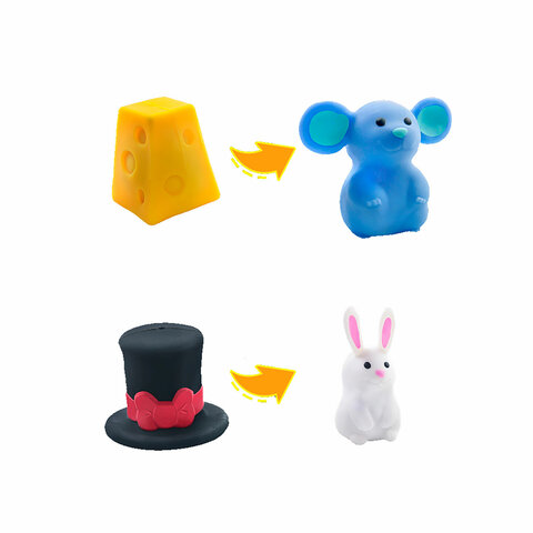 Игрушка-антистресс "ШЛЯПА, СЫР, ДОМИК" 6 см, ассорти 3 вида, дисплей, JOLLY JOT (ДЖОЛЛИ ДЖОТ), 665767