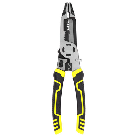 Плоскогубцы многофункциональные 15 в 1, 225 мм, CR-V – хромванадиевая сталь, ГРАНДМАСТЕР, PL-225, 671258