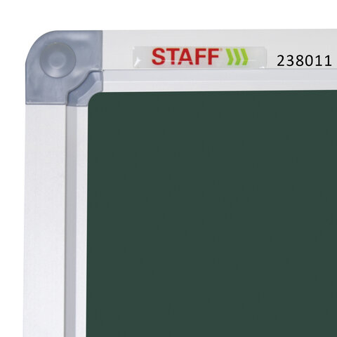 Доска для мела магнитная 3-х элементная 100х150/300 см, ДОПОЛНИТЕЛЬНАЯ ЛИНИЯ/КЛЕТКА, зеленая, STAFF, 238011