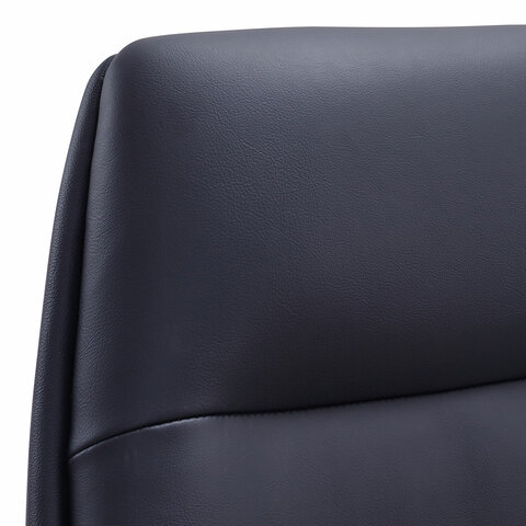 Кресло BRABIX PREMIUM "Adept EX-752", синхромеханизм, алюминий, экокожа, черное, 532930