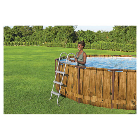 Лестница для бассейнов до 107 см, 3 ступеньки, без площадки, BESTWAY, 58335