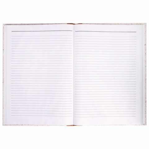 Книга учета 96 л., линия, твердая, крафт, блок офсет, А4 200х290 мм, STAFF, 130216