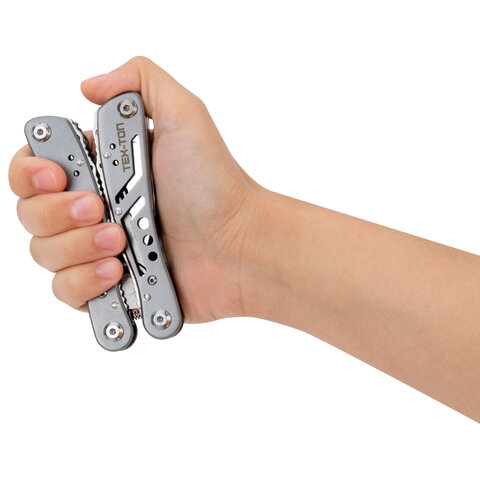 Мультитул армейский туристический с сумкой "22 в 1", пассатижи + 11 бит, нож, ТЕХ-ТОП, 671242