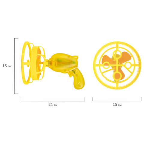 Мыльные пузыри Бластер Генератор "DOUBBLE BIG BUBBLES", раствор 250 мл, BRAUBERG KIDS, 665151
