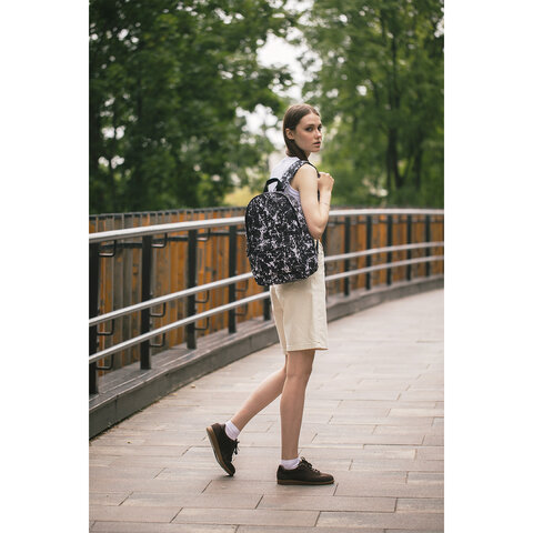 Рюкзак HEIKKI POSITIVE (ХЕЙКИ) универсальный, карман-антивор, "Spatter", 42х28х14 см, 273854