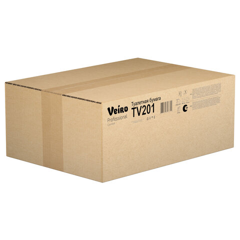 Бумага туалетная VEIRO (Система T3), КОМПЛЕКТ 30 шт., Comfort, листовая, 250 листов, 21х10,8 см, 2-слойная, TV201