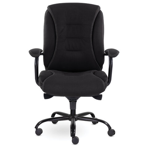 Кресло офисное "Ровер" CH-708, усиленное, НАГРУЗКА до 150 кг, ткань, черное