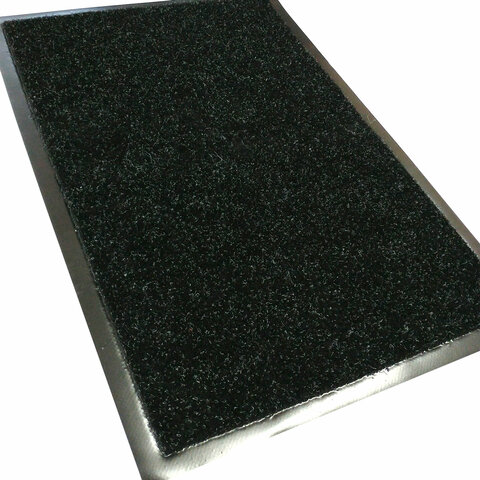 Коврик придверный 60х90 см, ЧЕРНЫЙ, влаго-грязезащитный, 600 г/м2, плотный, PRIMILA (ПРИМИЛА) LOFT, 701048