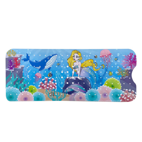 Коврик для ванны противоскользящий 70х40 см с печатью "Русалка", ПВХ, присоски, PRIMILA (ПРИМИЛА), 700371