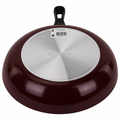 Сковорода 26 см, антипригарное покрытие, длинная ручка, SCOVO "Expert", СЭ-024