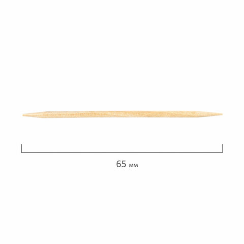 Зубочистки бамбуковые 1000 штук в индивидуальной упаковке, WELDAY (ВЭЛДЭЙ), 607568