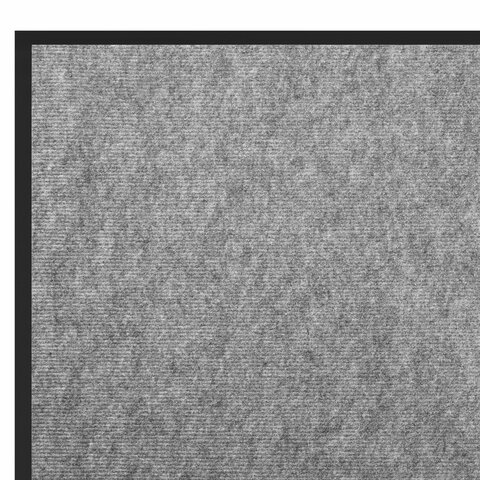 Коврик придверный 50х80 см, СЕРЫЙ, влаго-грязезащитный, 300 г/м2, мелкий рубчик, PRIMILA (ПРИМИЛА) STANDARD, 701019