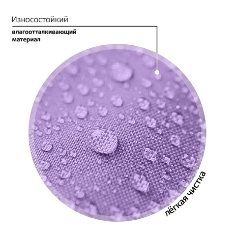 Рюкзак BRAUBERG PASTEL с термонашивками в комплекте, "Not today", сиреневый, 40х29х14 см, 273127
