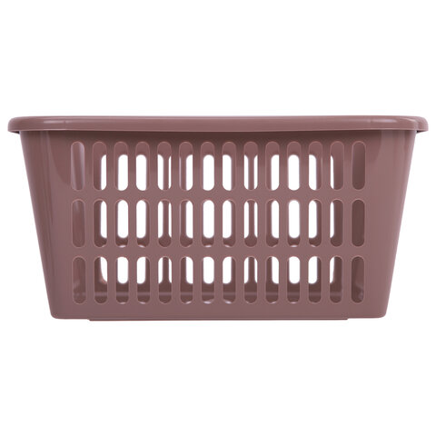 Корзинка 4 литра универсальная, 9,5х30х19,5 см, для хранения, пластик, ассорти, 332, 433320065