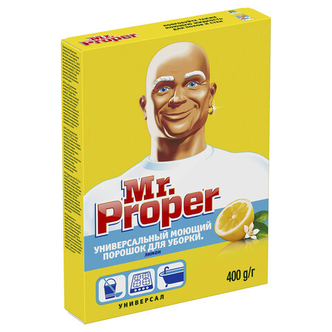 Чистящее средство 400 г, MR.PROPER (Мистер Пропер) "Лимон", универсал, порошок