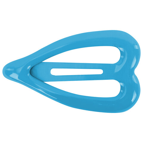 Заколки для волос НАБОР 4 шт., 3,5 см, клик-клак, сердечки, глянцевый, разные цвета, MONTE VITA (МОНТЕ ВИТА), 457082